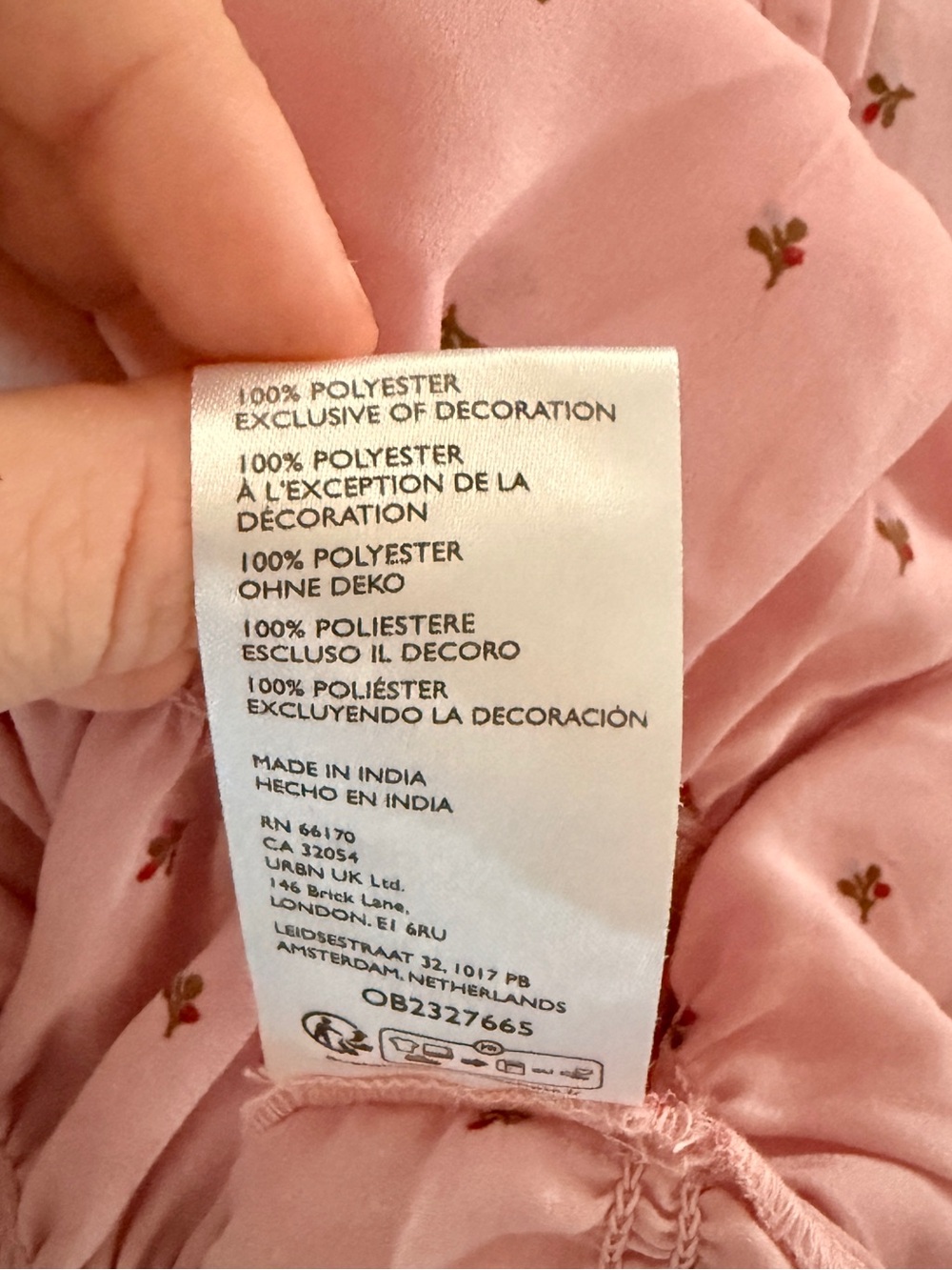 NWT Free People Adore You Floral Smocked Peplum Blouse Mauve Pink Puff Sleeve S - Picture 4 of 4
